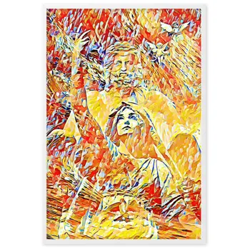 THE DAY THAT IT RAINED JASMINE IN POSEIDON'S HUG V2 Superior Framed Poster