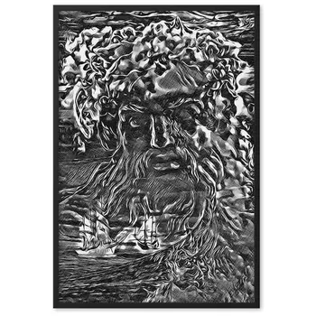 WHEN POSEIDON ASKED THE WAVES TO DANCE TALE Framed Poster