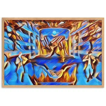 WHEN YOUR SENSES DANCE WITH MY MOMENTS JL.AK Velvet Edition Framed Poster