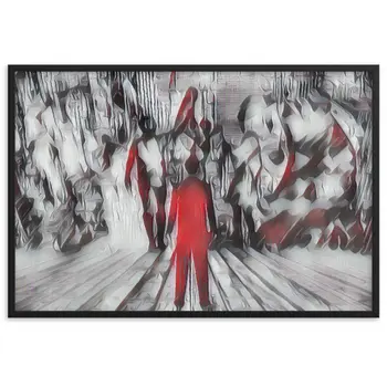 I SAW MY ENTIRE LIFE PASS THROUGH YOUR EYES Velvet Edition Framed Poster