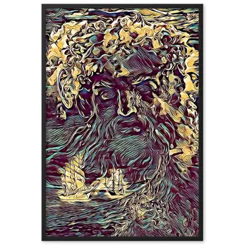 WHEN POSEIDON ASKED THE WAVES TO DANCE TALE Framed Poster