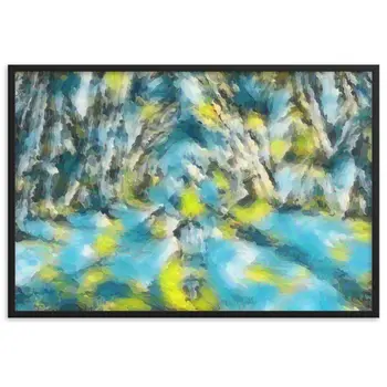 LOVE IS WHEN YOU CAN SEE WITHIN ME A.K Velvet Edition Framed Poster