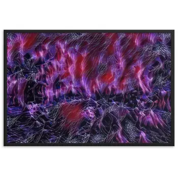 DANCE ME LIKE THE RAIN THAT BURNING OUT THE FIRE AROUND ME Velvet Framed Poster