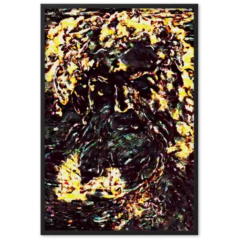 WHEN POSEIDON ASKED THE WAVES TO DANCE TALE Framed Poster