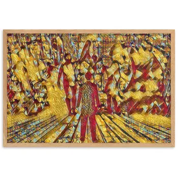 I SAW MY ENTIRE LIFE PASS THROUGH YOUR EYES Velvet Edition Framed Poster