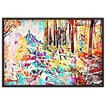 AMONG THE FOUR SEASONS YOU ARE THE FIFTH SENSE UPPER Framed Poster