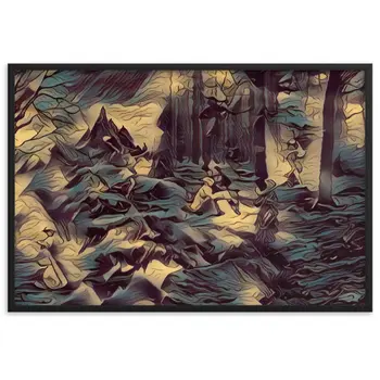 AMONG THE FOUR SEASONS YOU ARE THE FIFTH SENSE PREMIUM Framed Poster