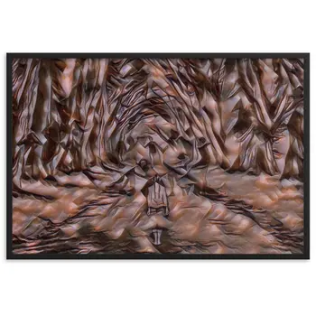 LOVE IS WHEN YOU CAN SEE WITHIN ME A.K Velvet Edition Framed Poster