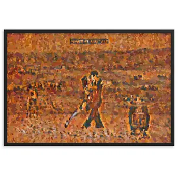 BALLANDO DAVANTI A UN MURO IN TOSCANA TALE Framed Poster