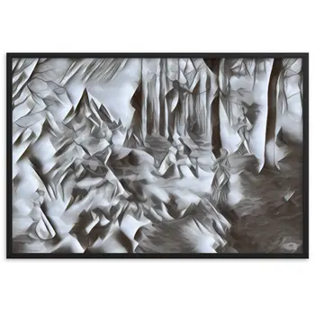 AMONG THE FOUR SEASONS YOU ARE THE FIFTH SENSE Velvet Edition Framed Poster