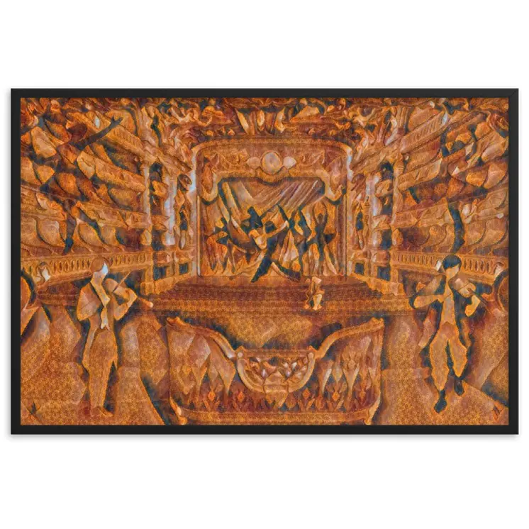 WHEN YOUR SENSES DANCE WITH MY MOMENTS JL.AK Velvet Edition Framed Poster