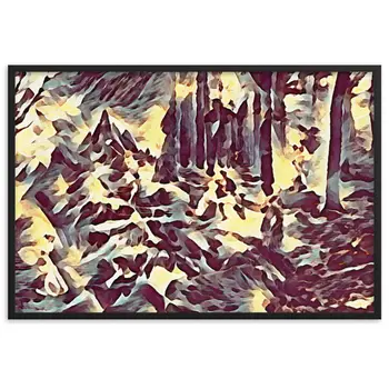 AMONG THE FOUR SEASONS YOU ARE THE FIFTH SENSE TALE Framed Poster