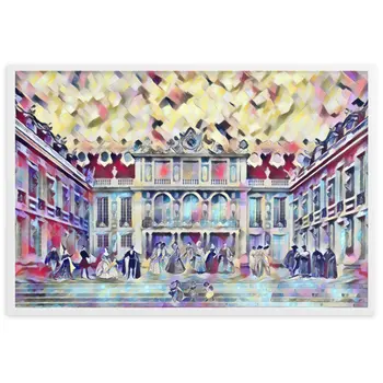 CÉLÉBRATION À LA MAISON DE L'ART V2 Superior Framed Poster