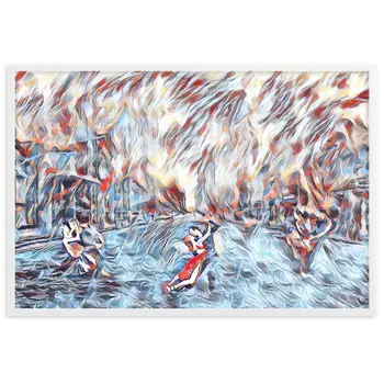 DANCE ME LIKE THE RAIN THAT BURNING OUT THE FIRE AROUND ME Framed Poster