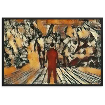 I SAW MY ENTIRE LIFE PASS THROUGH YOUR EYES Velvet Edition Framed Poster