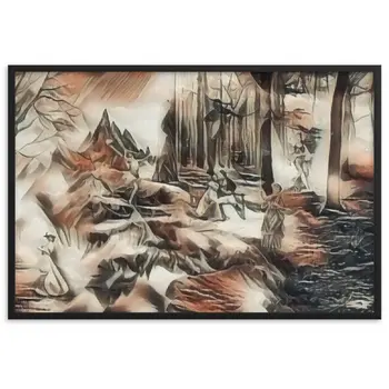 AMONG THE FOUR SEASONS YOU ARE THE FIFTH SENSE PREMIUM Framed Poster