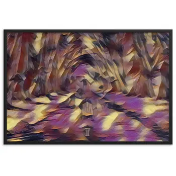 LOVE IS WHEN YOU CAN SEE WITHIN ME A.K Velvet Edition Framed Poster