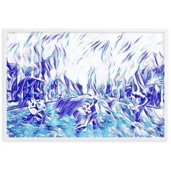 DANCE ME LIKE THE RAIN THAT BURNING OUT THE FIRE AROUND ME Framed Poster