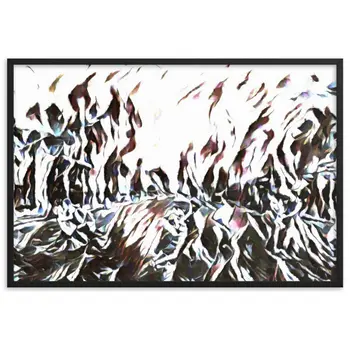 DANCE ME LIKE THE RAIN THAT BURNING OUT THE FIRE AROUND ME Framed Poster