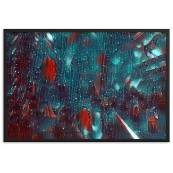 WHEN YOUR KISS WATERED ALL MY SENSES PREMIUM Framed Poster