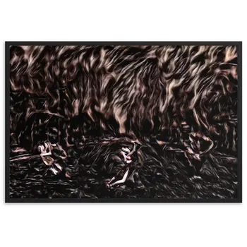 DANCE ME LIKE THE RAIN THAT BURNING OUT THE FIRE AROUND ME Framed Poster