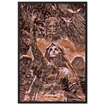 THE DAY THAT IT RAINED JASMINE IN POSEIDON'S HUG V2 Superior Framed Poster