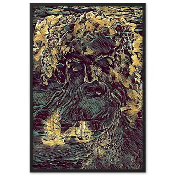 WHEN POSEIDON ASKED THE WAVES TO DANCE TALE Framed Poster