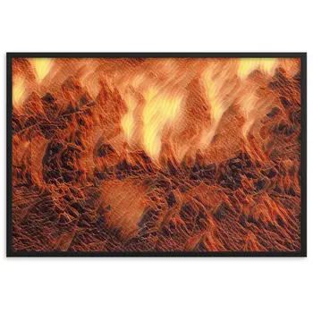 DANCE ME LIKE THE RAIN THAT BURNING OUT THE FIRE AROUND ME Velvet Framed Poster