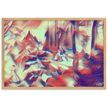 AMONG THE FOUR SEASONS YOU ARE THE FIFTH SENSE Velvet Edition Framed Poster