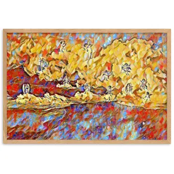 CUPID AND PSYCHE Superior Framed Poster