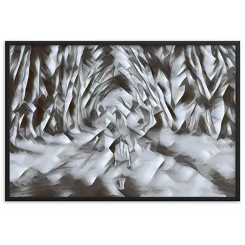 LOVE IS WHEN YOU CAN SEE WITHIN ME A.K Velvet Edition Framed Poster