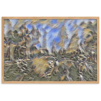 DANCE ME LIKE THE RAIN THAT BURNING OUT THE FIRE AROUND ME Velvet Framed Poster