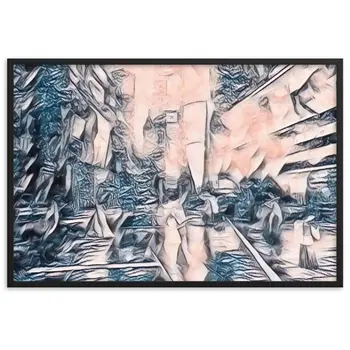 WHEN YOUR KISS WATERED ALL MY SENSES Velvet Edition Framed Poster