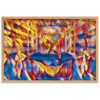 WHEN YOUR SENSES DANCE WITH MY MOMENTS JL.AK Velvet Edition Framed Poster