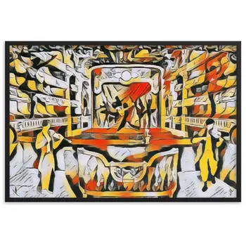 WHEN YOUR SENSES DANCE WITH MY MOMENTS JL.AK Velvet Edition Framed Poster