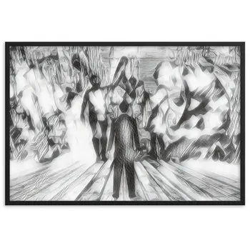 I SAW MY ENTIRE LIFE PASS THROUGH YOUR EYES Velvet Edition Framed Poster