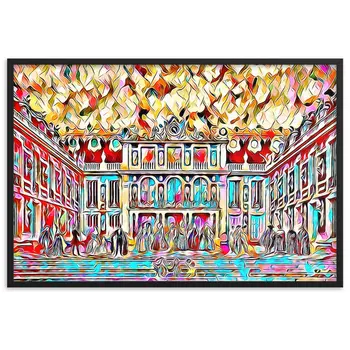 CÉLÉBRATION À LA MAISON DE L'ART V2 Superior Framed Poster