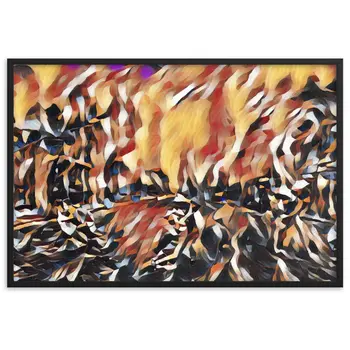 DANCE ME LIKE THE RAIN THAT BURNING OUT THE FIRE AROUND ME Velvet Framed Poster