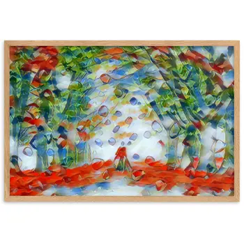 TO SEE MY HEART YOU MUST FIRST DIVE INTO MY TRUTH J.L PREMIUM Framed Poster