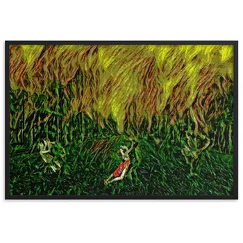 DANCE ME LIKE THE RAIN THAT BURNING OUT THE FIRE AROUND ME Framed Poster