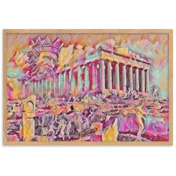 A SUNDAY UNDER ACROPOLIS V2 Superior Framed Poster