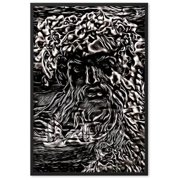 WHEN POSEIDON ASKED THE WAVES TO DANCE TALE Framed Poster