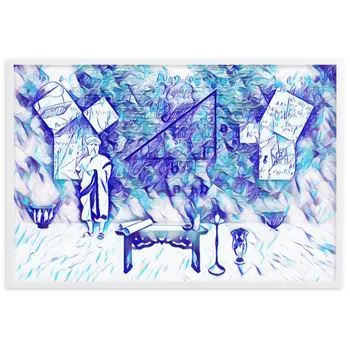 JUST BEFORE PYTHAGORAS REDUCES PLANET'S DISTANCES Superior Framed Poster