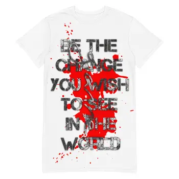 BE THE CHANGE T-shirt dress by Gianneli