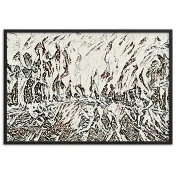 DANCE ME LIKE THE RAIN THAT BURNING OUT THE FIRE AROUND ME Framed Poster
