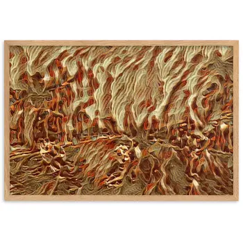 DANCE ME LIKE THE RAIN THAT BURNING OUT THE FIRE AROUND ME Velvet Framed Poster