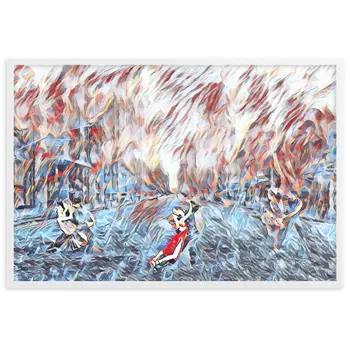 DANCE ME LIKE THE RAIN THAT BURNING OUT THE FIRE AROUND ME Framed Poster