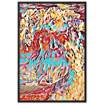 WHEN POSEIDON ASKED THE WAVES TO DANCE UPPER Framed Poster