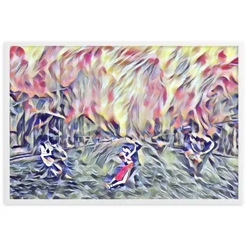 DANCE ME LIKE THE RAIN THAT BURNING OUT THE FIRE AROUND ME Framed Poster