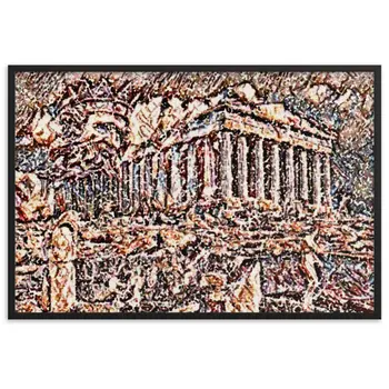 A SUNDAY UNDER ACROPOLIS V2 Superior Framed Poster